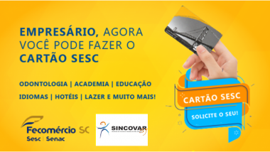 SESC para empresário do comercio associado ao SINCOVAR – SJ