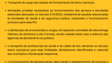 Medidas adotadas pela Portaria GAB/SES 180/2020 de 18/03/2020